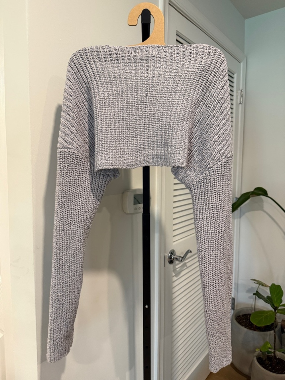 Cotton On knit shrug in gray heather - Picture 5 of 6